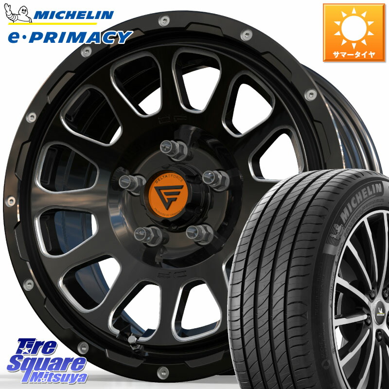DELTA FORCE デルタフォース オーバル 16インチ 16 X 7.0J +35 5穴 114.3 ミシュラン e PRIMACY Eプライマシー 99V XL 正規 205/65R16
