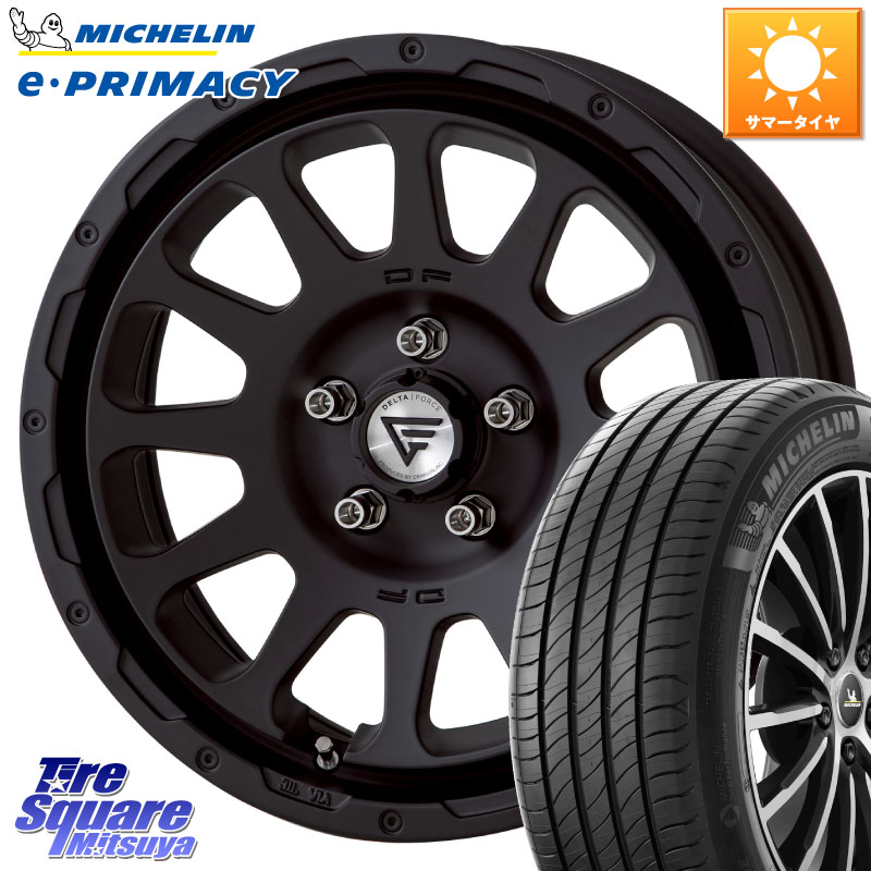 ミシュラン e PRIMACY Eプライマシー 94V 正規 215/55R17DELTA FORCE デルタフォース オーバル BK 17インチ 7J ホイール 17X7.0J 32 5穴 114.3|タイヤスクエアミツヤ