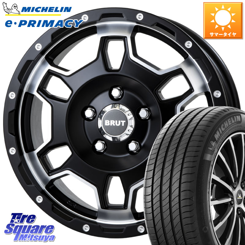 BRUT ブルート BR-66 BR66 ホイール 16インチ 16 X 6.5J +30 5穴 114.3 ミシュラン e PRIMACY Eプライマシー 99V XL 正規 205/65R16 10系アルファード