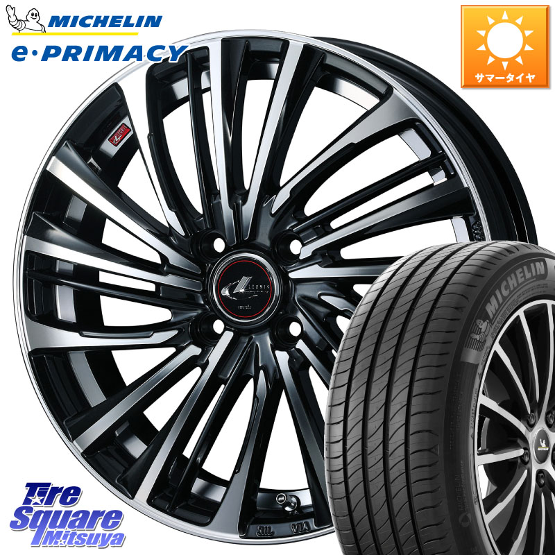WEDS ウェッズ weds レオニス LEONIS FS (PBMC) 16インチ 16 X 6.0J +50 4穴 100 ミシュラン e PRIMACY Eプライマシー 93V XL 正規 195/60R16 E13ノートクロスオーバー