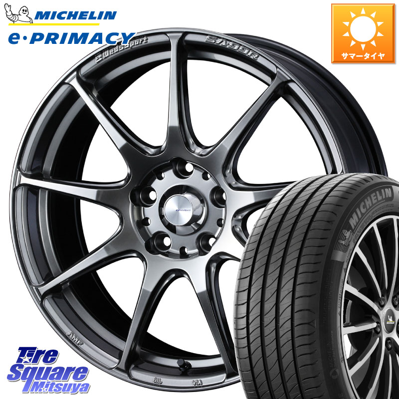 ミシュラン e PRIMACY Eプライマシー 95W XL 正規 215/50R17WEDS WedsSport SA-99R SA99R ウェッズ スポーツ ホイール 17インチ 17X7.5J 48 5穴 100 エクシーガ|タイヤスクエアミツヤ