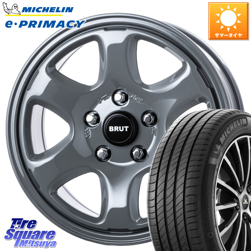ミシュラン e PRIMACY Eプライマシー 93W XL 正規 205/50R17BRUT ブルート BR-44 BR44 ホイール 17インチ 17X7.5J 38 5穴 114.3 GRヤリスRSノーマルキャリパー|タイヤスクエアミツヤ