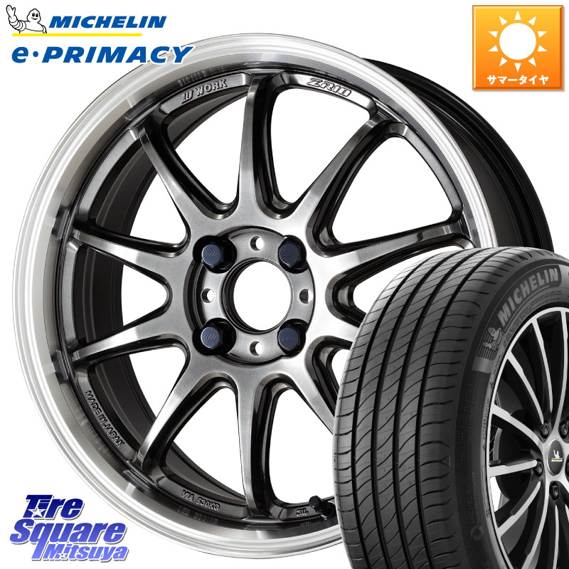 WORK ワーク EMOTION エモーション ZR10 16インチ 16 X 6.5J +38 4穴 100 ミシュラン e PRIMACY Eプライマシー 94V XL S1 正規 205/55R16 E13オーラ