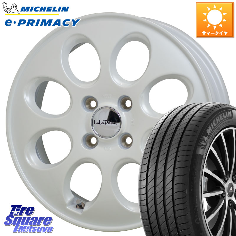HotStuff ララパーム LaLa Palm Oval ホイール 15 X 4.5J +45 4穴 100 ミシュラン e PRIMACY Eプライマシー 79V XL 正規 165/55R15 N-BOX デリカミニ2WD タント スペーシア サクラ