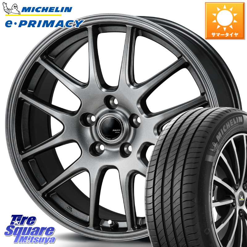 ミシュラン e PRIMACY Eプライマシー 95W XL 正規 215/50R17Japan三陽 ZACK JP-205 ホイール 17X7.0J 38 5穴 114.3 ZE1リーフ プリウスアルファ SAI シビック インサイト|タイヤスクエアミツヤ