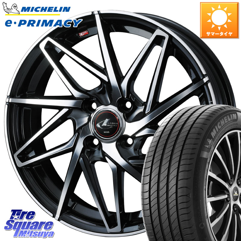 WEDS 40576 レオニス LEONIS IT PBMC 16インチ 16 X 6.0J +50 4穴 100 ミシュラン e PRIMACY Eプライマシー 93V XL 正規 195/60R16 E13ノートクロスオーバー