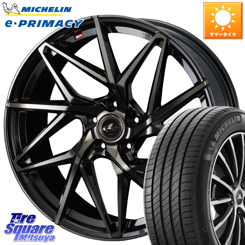 ミシュラン e PRIMACY Eプライマシー 89W 正規 215/45R18WEDS 40605 レオニス LEONIS IT PBMCTI 18インチ 18X7.0J 47 5穴 100 ライズ/ロッキー(ハイブリッド車5穴) ウィッシュ WISH ロッキー ハイブリッド車 5穴 エクシーガ｜タイヤスクエアミツヤ