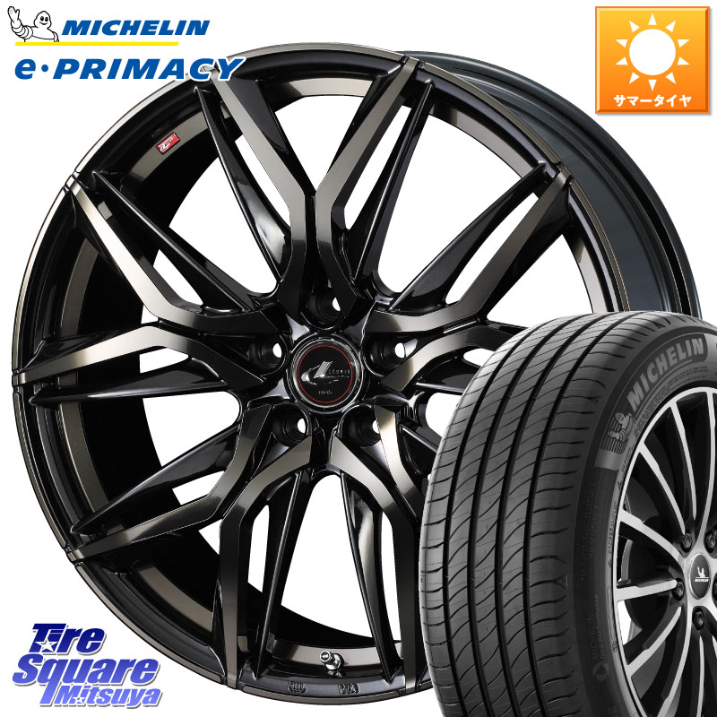 ミシュラン e PRIMACY Eプライマシー 100V XL 正規 215/60R17WEDS 40808 レオニス LEONIS LM PBMCTI 17インチ 17X7.0J 42 5穴 114.3 カローラクロス CX-30 MX-30 20系アルファード エクストレイル X-TRAIL 日産 ヴェルファイア UX レクサス|タイヤスクエアミツヤ