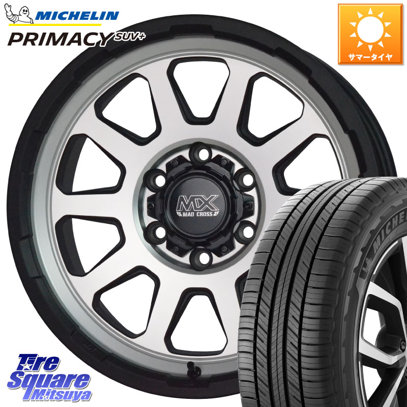 HotStuff マッドクロス レンジャー シルバー ホイール 18インチ 18 X 8.0J +20 6穴 139.7 ミシュラン PRIMACY プライマシー SUV+ 116V 正規 285/60R18