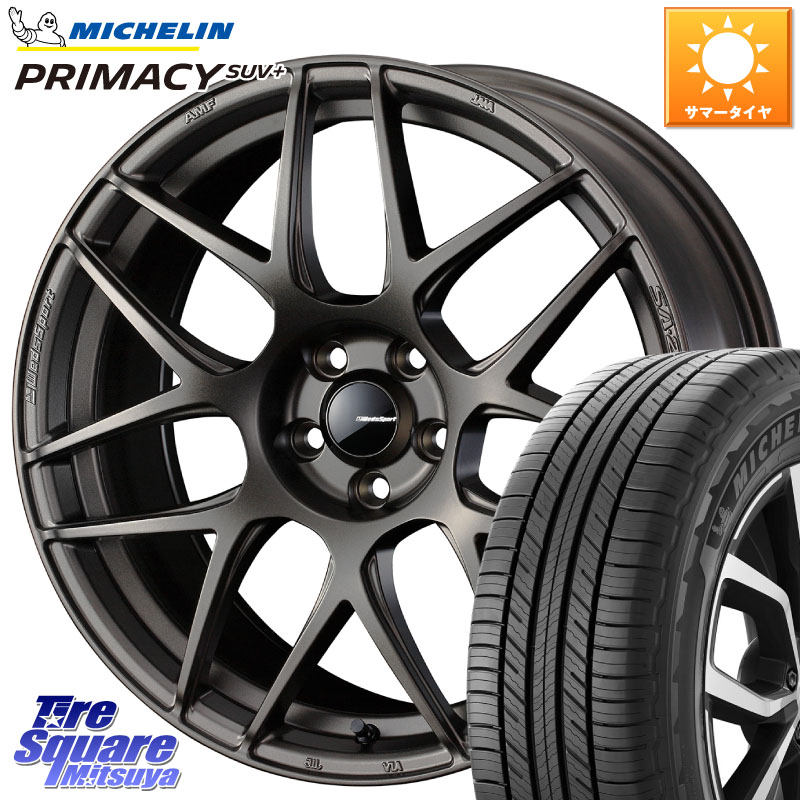 WEDS 74195 SA-27R ウェッズ スポーツ ホイール 18インチ 18 X 8.5J(M14B) +35 5穴 114.3 ミシュラン PRIMACY プライマシー SUV+ 103V 正規 235/60R18 レクサスNX20系