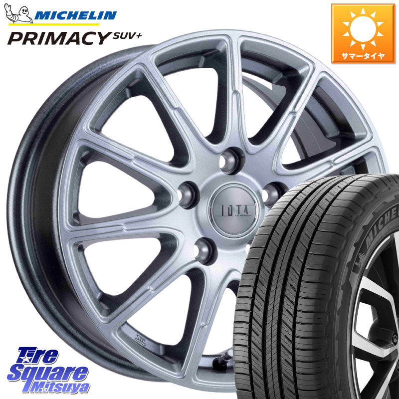 阿部商会 TIRADO IOTA イオタ ホイール 15インチ 15 X 6.0J +45 5穴 100 ミシュラン PRIMACY プライマシー SUV+ 96H 正規 205/70R15