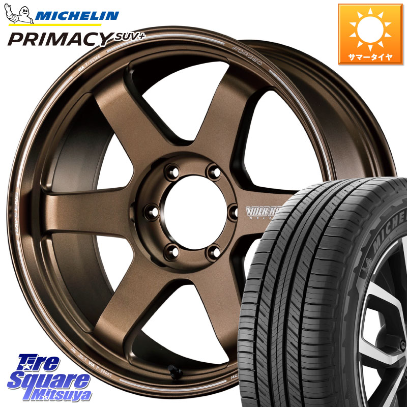 ミシュラン PRIMACY プライマシー SUV+ 116V 正規 285/60R18RAYS 【欠品次回3~4月】 ボルクレーシング TE37 ウルトラ ラージ PCD ホイール 18インチ 18X8.0J 20 6穴 139.7|タイヤスクエアミツヤ