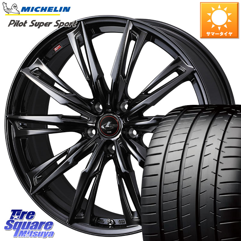 WEDS 40962 LEONIS レオニス GX ホイール 19インチ 19 X 8.0J +43 5穴 114.3 ミシュラン パイロットスーパースポーツ 93Y XL MO1 正規 245/35R19