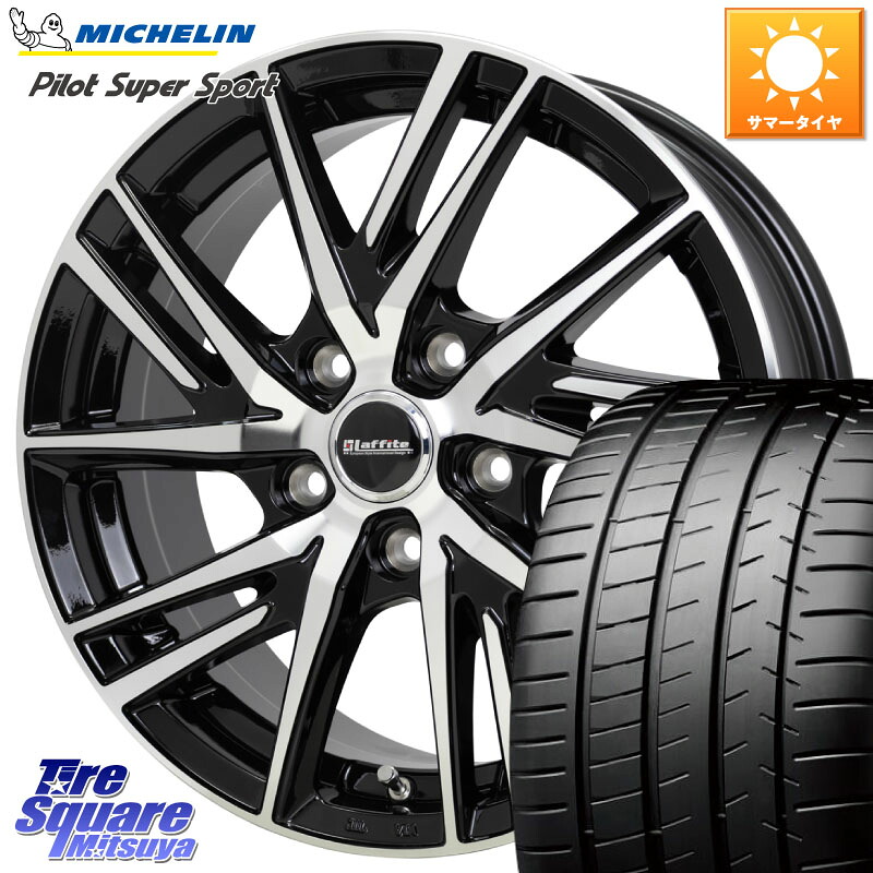 HotStuff ラフィット LW06-2 LW-06-2 ホイール 18インチ 18 X 8.0J +42 5穴 114.3 ミシュラン パイロットスーパースポーツ 97Y XL MO 正規 245/40R18