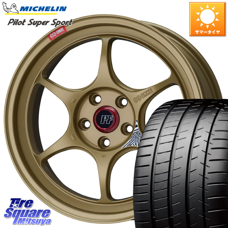 ENKEI エンケイ PerformanceLine PF06 ホイール 18インチ 18 X 9.0J(EVO10 CZ4A) +28 5穴 114.3 ミシュラン パイロットスーパースポーツ 97Y XL MO 正規 245/40R18 CZ4Aランエボ10ブレンボキャリパー対応