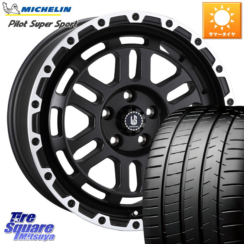 阿部商会 LA STRADA DISCOVER ホイール 18インチ 18 X 8.0J +40 5穴 114.3 ミシュラン パイロットスーパースポーツ 97Y XL MO 正規 245/40R18