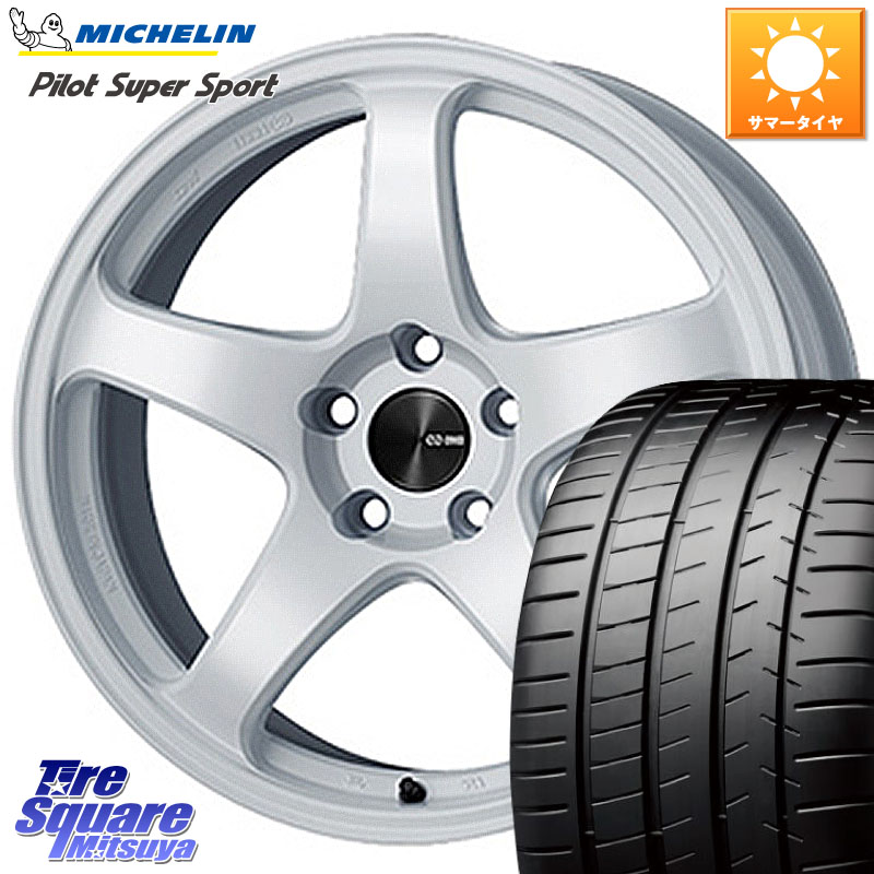 ENKEI エンケイ PerformanceLine PF05 WH 18インチ 18 X 9.0J(EVO10 CZ4A) +38 5穴 114.3 ミシュラン パイロットスーパースポーツ 97Y XL MO 正規 245/40R18 CZ4Aランエボ10ブレンボキャリパー対応 165,995円