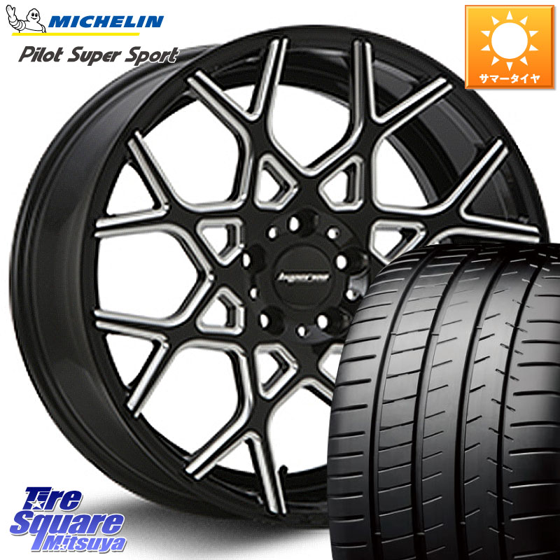 MLJ huperion ハイペリオン CVZ ホイール 20インチ 20 X 8.5J +35 5穴 114.3 ミシュラン パイロットスーパースポーツ (101Y) XL N0 正規 255/40R20