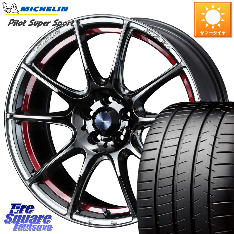 ミシュラン パイロットスーパースポーツ 97Y XL MO 正規 245/40R18WEDS 【欠品次回09月上旬】 WedsSport SA-25R SA25R ウェッズ スポーツ ホイール 18インチ 18X8.0J 45 5穴 114.3 WRX-S4(VBH) クラウンマジェスタ アリスト ソアラ WRX S4 インプレッサ WRX|タイヤスクエアミツヤ
