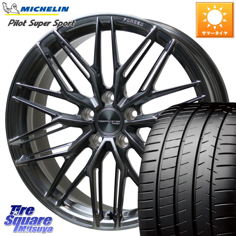 HotStuff TSF-03 BRSC トラフィックスターフォージド 20インチ 20 X 8.5J +38 5穴 114.3 ミシュラン パイロットスーパースポーツ 95Y XL ★ 正規 245/35R20 30系アルファード 30系ヴェルファイア 20系アルファード