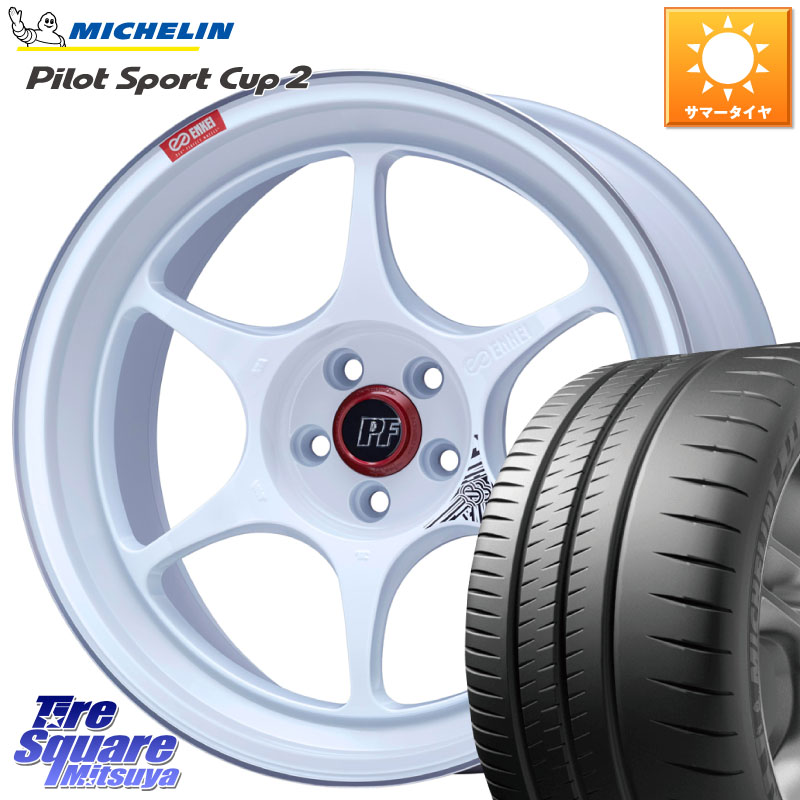 ENKEI エンケイ PerformanceLine PF06 ホイール 18インチ 18 X 8.0J +45 5穴 114.3 ミシュラン PILOT SPORT CUP2 CONNECT (95Y) XL 正規 235/40R18
