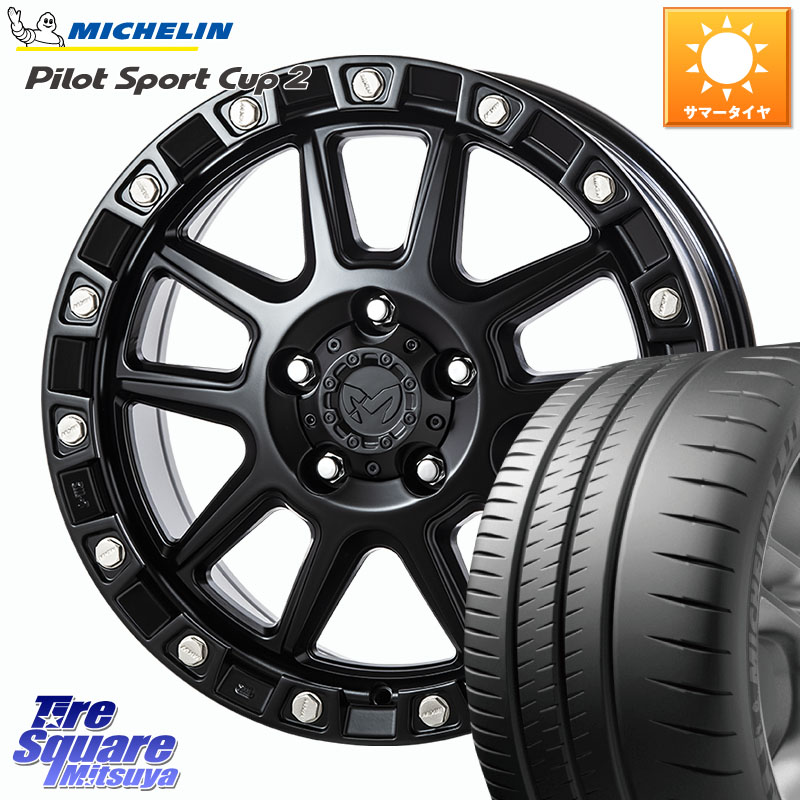 MKW M205 ブラックキャット ホイール 18インチ 18 X 8.0J +40 5穴 114.3 ミシュラン PILOT SPORT CUP2 CONNECT (95Y) XL 正規 235/40R18