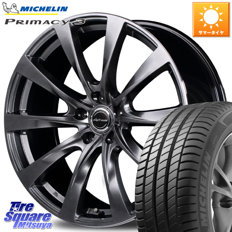 MANARAY MOTION2 平座仕様(トヨタ・レクサス専用)MID Lefinada ホイール 18 X 7.5J +45 5穴 114.3 ミシュラン PRIMACY3 プライマシー3 104Y XL AO 正規 235/55R18