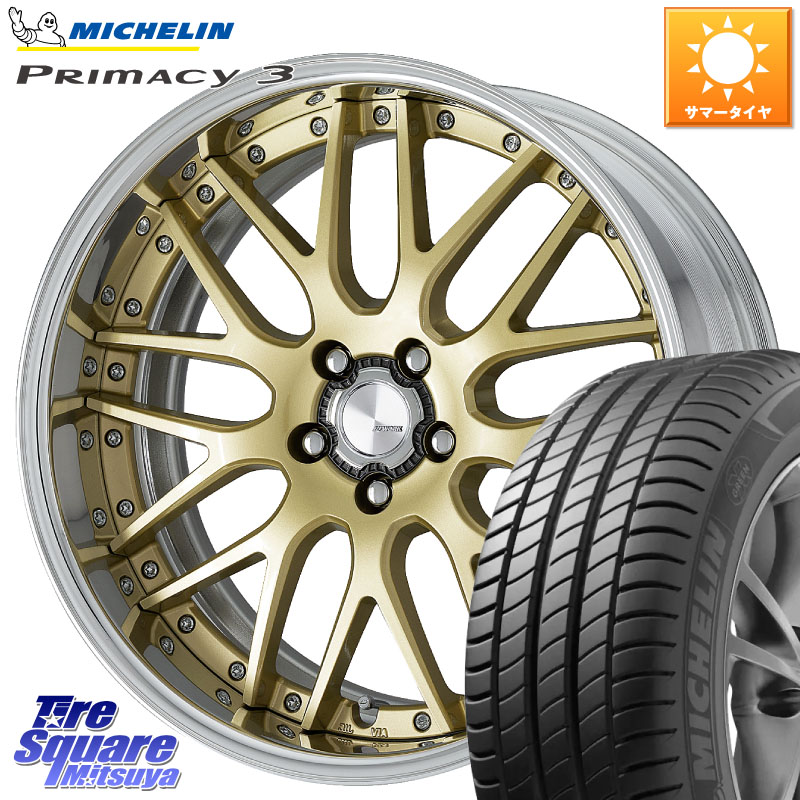 WORK Lanvec LM1 O Disk 19インチ 2ピース 19 X 8.5J +45 5穴 114.3 ミシュラン PRIMACY3 プライマシー3 ZP RFT 98Y XL ★MOE 正規 245/40RF19