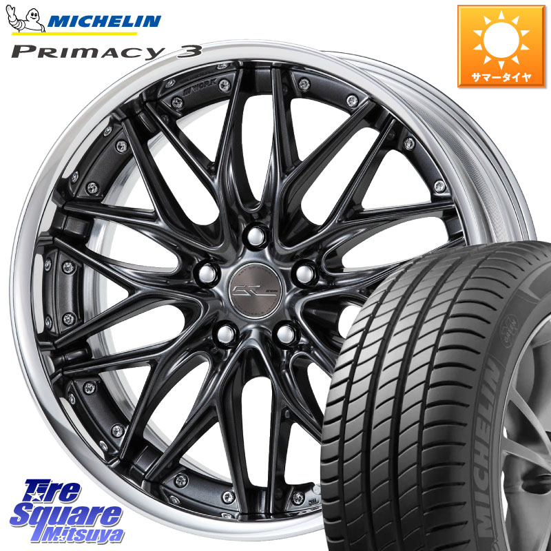 WORK SCHWERT QUELL O Disk 19インチ 2ピース 19 X 8.5J +45 5穴 114.3 ミシュラン PRIMACY3 プライマシー3 ZP RFT 98Y XL ★MOE 正規 245/40RF19