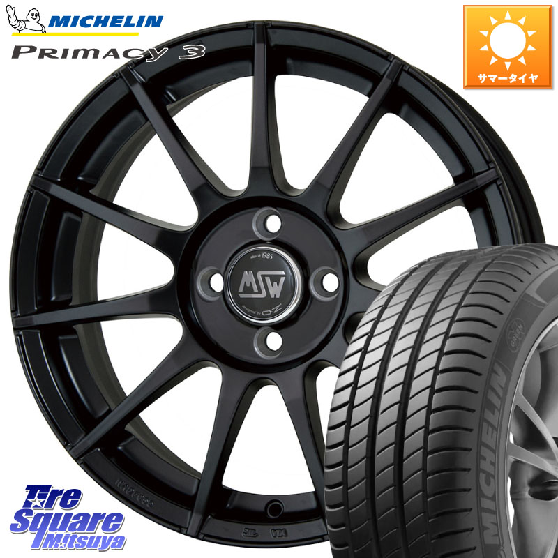 MSW by OZ MSW85-2 ホイール 17インチ 17 X 7.0J(PEUGET 208 P21H) +28 4穴 108 ミシュラン PRIMACY3 プライマシー3 88W XL ★ 正規 205/45R17 プジョー208