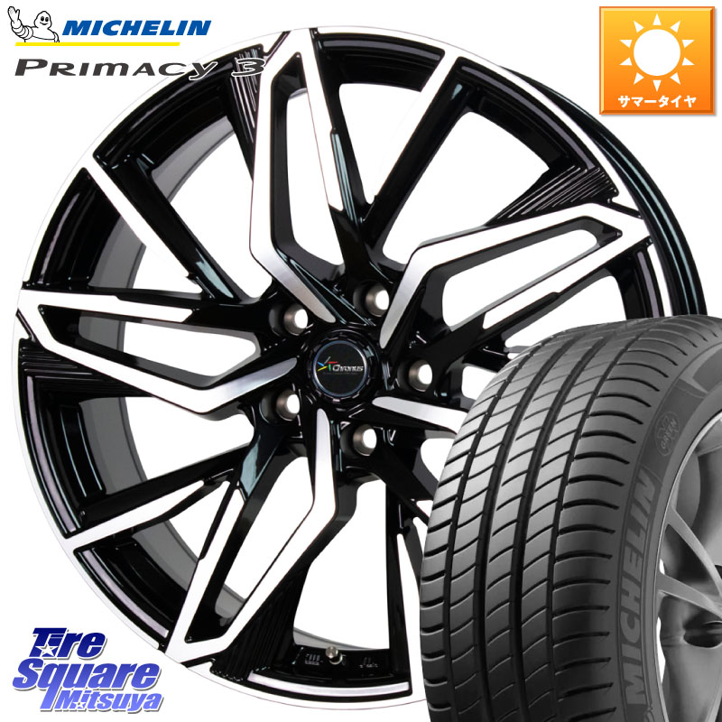 HotStuff Chronus CH-112 クロノス CH112 ホイール 18インチ 18 X 8.0J +42 5穴 114.3 ミシュラン PRIMACY3 プライマシー3 104Y XL AO 正規 235/55R18 T32エクストレイル