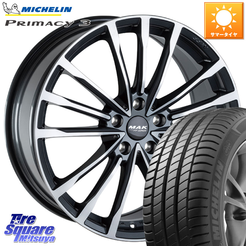 ミシュラン PRIMACY3 プライマシー3 ZP RFT 95W 正規 225/50RF18阿部商会 MAK BAVIERA FF ホイール 18インチ 18X8.0J(BMW F39) 57 5穴 112 BMW X2 F39|タイヤスクエアミツヤ
