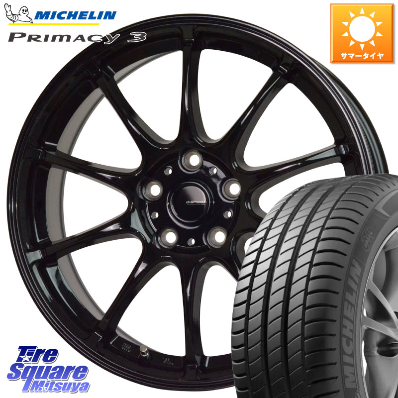 HotStuff G.SPEED G-07 ホイール 17インチ ジースピード 17 X 7.0J +38 5穴 114.3 ミシュラン PRIMACY3 プライマシー3 94V RP 正規 215/55R17 70系カムリ