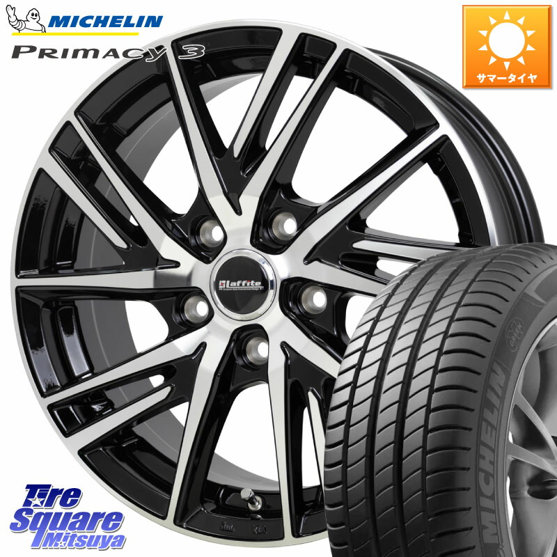 HotStuff ラフィット LW06-2 LW-06-2 ホイール 17インチ 17 X 7.0J +48 5穴 114.3 ミシュラン PRIMACY3 プライマシー3 94W AO 正規 215/55R17 ヤリスクロス CX-3 RC系オデッセイ前期
