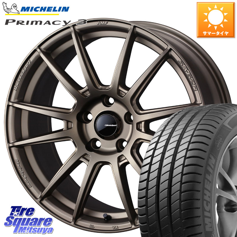 WEDS WedsSport SA-62R ホイール 17インチ 17 X 7.5J +45 5穴 114.3 ミシュラン PRIMACY3 プライマシー3 88W XL ★ 正規 205/45R17