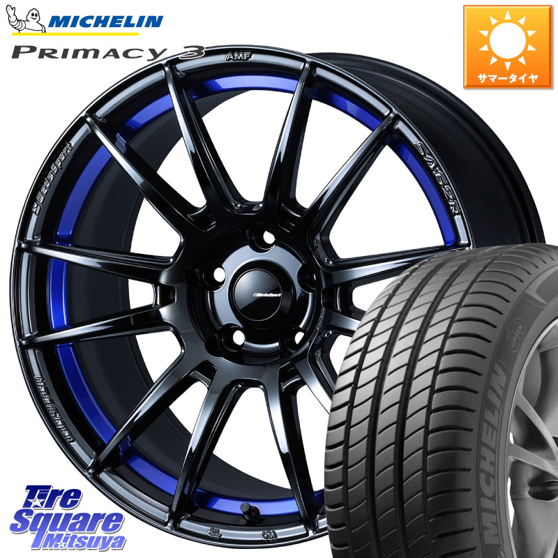 ミシュラン PRIMACY3 プライマシー3 100Y XL ★ MO 正規 245/45R18WEDS WedsSport SA-62R SA62R ウェッズ スポーツ ホイール 18インチ 18X7.5J 35 5穴 114.3 シーマ 日産|タイヤスクエアミツヤ
