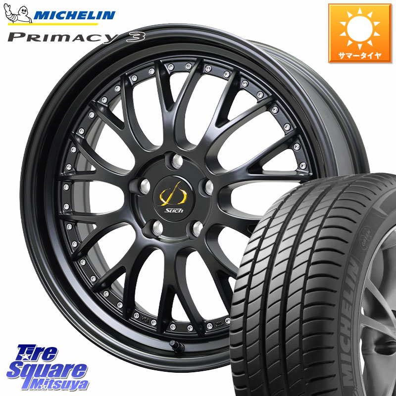 HotStuff Stich Mesh NR シュティッヒ メッシュ NR ホイール 19インチ 19 X 8.0J +42 5穴 114.3 ミシュラン PRIMACY3 プライマシー3 Acoustic ZP RFT 98Y XL ★MOE 正規 245/40RF19