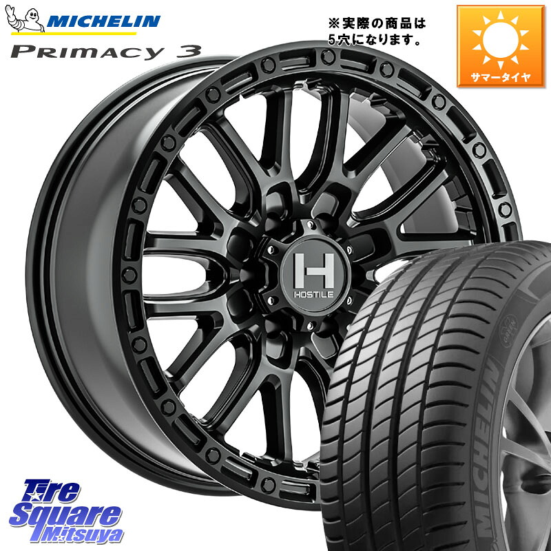 HOSTILE H135 RIDGE CREST JP SPEC ホイール 17インチ◇参考画像 17 X 8.0J +38 5穴 114.3 ミシュラン PRIMACY3 プライマシー3 94W AO 正規 215/55R17