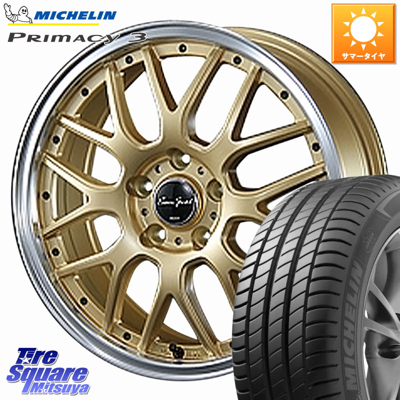 BLEST EuroSport Type815 ホイール 18インチ 18 X 7.0J +48 5穴 114.3 ミシュラン PRIMACY3 プライマシー3 ZP RFT 95W 正規 225/50RF18