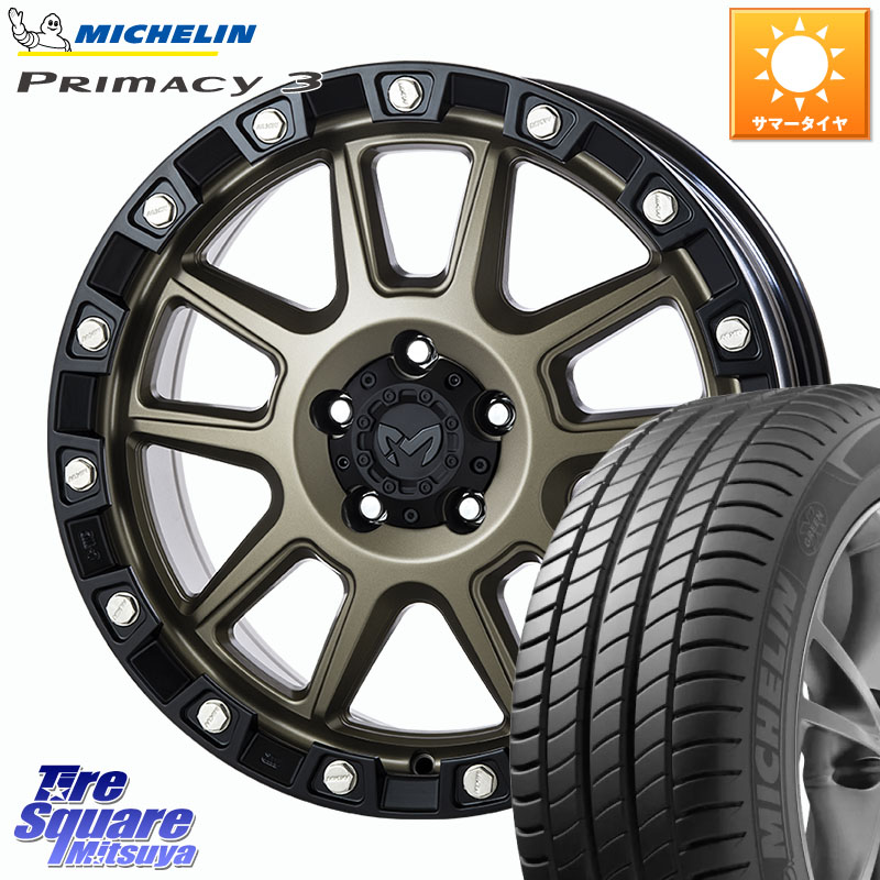 MKW M205 コヨーテブロンズ ホイール 18インチ 18 X 8.0J +40 5穴 114.3 ミシュラン PRIMACY3 プライマシー3 ZP RFT 95W 正規 225/50RF18