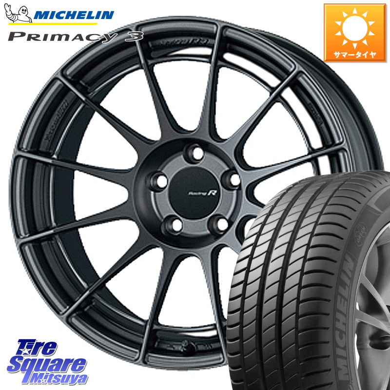 ENKEI エンケイ Racing Revolution NT03RR GM ホイール 17 X 7.5J +35 5穴 114.3 ミシュラン PRIMACY3 プライマシー3 ZP RFT 97W ★ 正規 225/55RF17