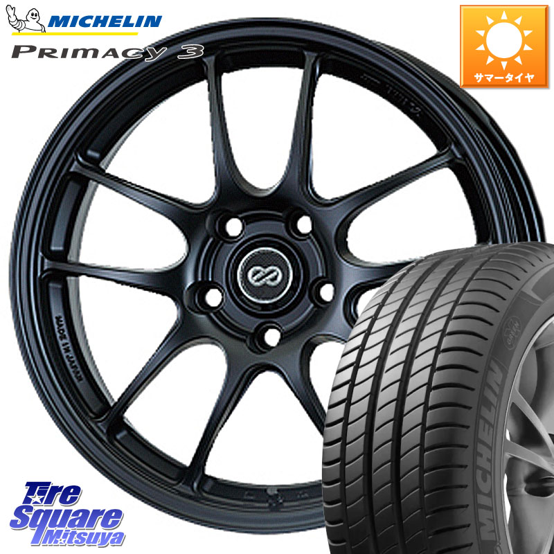 ENKEI エンケイ PerformanceLine PF01 BK ホイール 17 X 7.0J +53 5穴 114.3 ミシュラン PRIMACY3 プライマシー3 88W XL ★ 正規 205/45R17