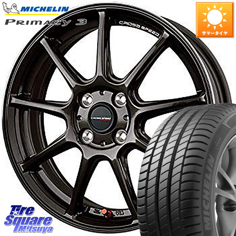 ミシュラン PRIMACY3 プライマシー3 88W XL ★ 正規 205/45R17HotStuff クロススピード RS9 RS-9 軽量 ホイール 17インチ 17X7.0J 47 4穴 100 ロードスターRF キューブ CUBE 日産 ヴィッツ アクア フリード フリードハイブリッド フィット FIT|タイヤスクエアミツヤ