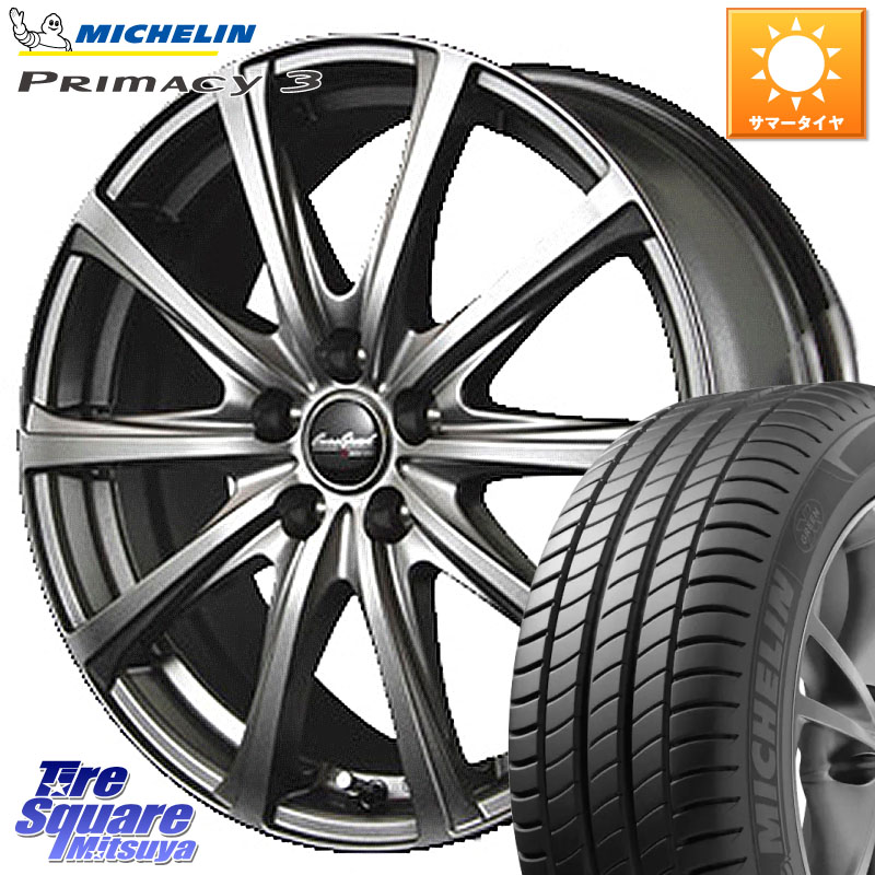 ミシュラン PRIMACY3 プライマシー3 88W XL ★ 正規 205/45R17MANARAY MID EuroSpeed ユーロスピード V25 ホイール 17インチ 17X7.0J 48 5穴 114.3 GT系フリードクロスター CR-Z｜タイヤスクエアミツヤ