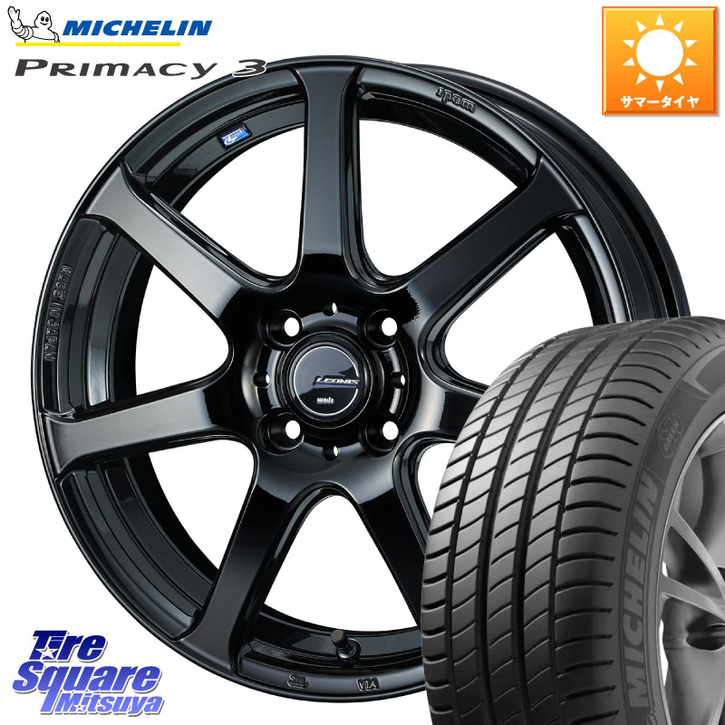 ミシュラン PRIMACY3 プライマシー3 88W XL ★ 正規 205/45R17WEDS レオニス Navia ナヴィア07 ウェッズ ホイール 17インチ 17X6.5J 42 4穴 100 アクア ロードスター(ローダウン等) ロードスターRF キューブ CUBE 日産 MAZDA2 マツダ2(デミオ) ヤリス カスタム前提｜タイヤスクエアミツヤ