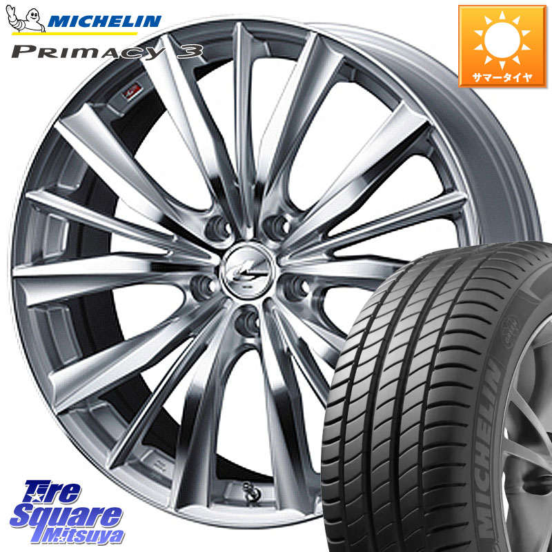 WEDS 33285 レオニス VX 特価● HSMC ウェッズ Leonis ホイール 19インチ 19 X 8.0J +38 5穴 114.3 ミシュラン PRIMACY3 プライマシー3 Acoustic ZP RFT 98Y XL ★MOE 正規 245/40RF19