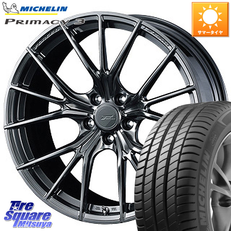 WEDS F ZERO FZ-1 FZ1 鍛造 FORGED ホイール18インチ エフゼロ 18 X 7.5J +48 5穴 114.3 ミシュラン PRIMACY3 プライマシー3 104Y XL AO 正規 235/55R18 T32エクストレイル CX-5 CX-8 BT5レガシィアウトバック