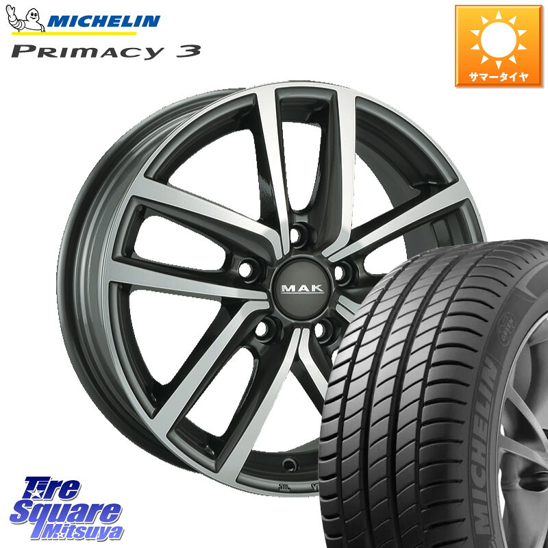 ミシュラン PRIMACY3 プライマシー3 94W AO 正規 215/55R17阿部商会 MAK DRESDEN ホイール 17インチ 17X7.0J(VW PASSAT 3CC) 40 5穴 112 フォルクスワーゲン パサート｜タイヤスクエアミツヤ
