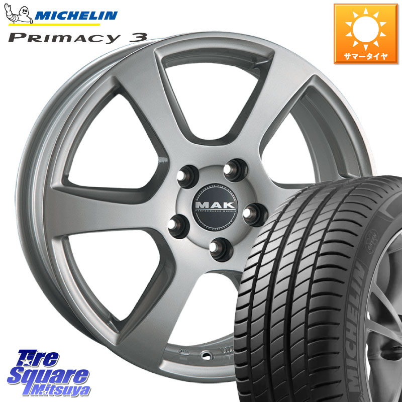 ミシュラン PRIMACY3 プライマシー3 94W AO 正規 215/55R17阿部商会 MAK VINCI(ヴィンチ) ホイール 17インチ 17X7.0J(AUDI Q2 GAC) 45 5穴 112 アウディ Q2｜タイヤスクエアミツヤ