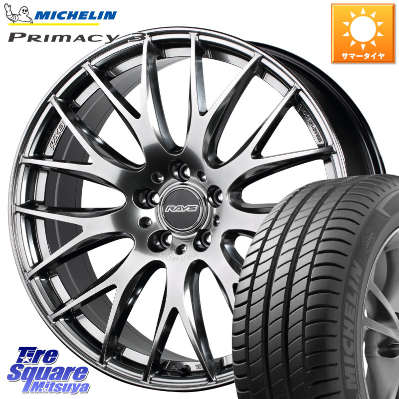 RAYS 【欠品次回7~8月】 レイズ HOMURA 2X9Plus 18インチ 18 X 7.5J +50 5穴 114.3 ミシュラン PRIMACY3 プライマシー3 104Y XL AO 正規 235/55R18 BT5レガシィアウトバック
